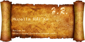 Huzella Réka névjegykártya